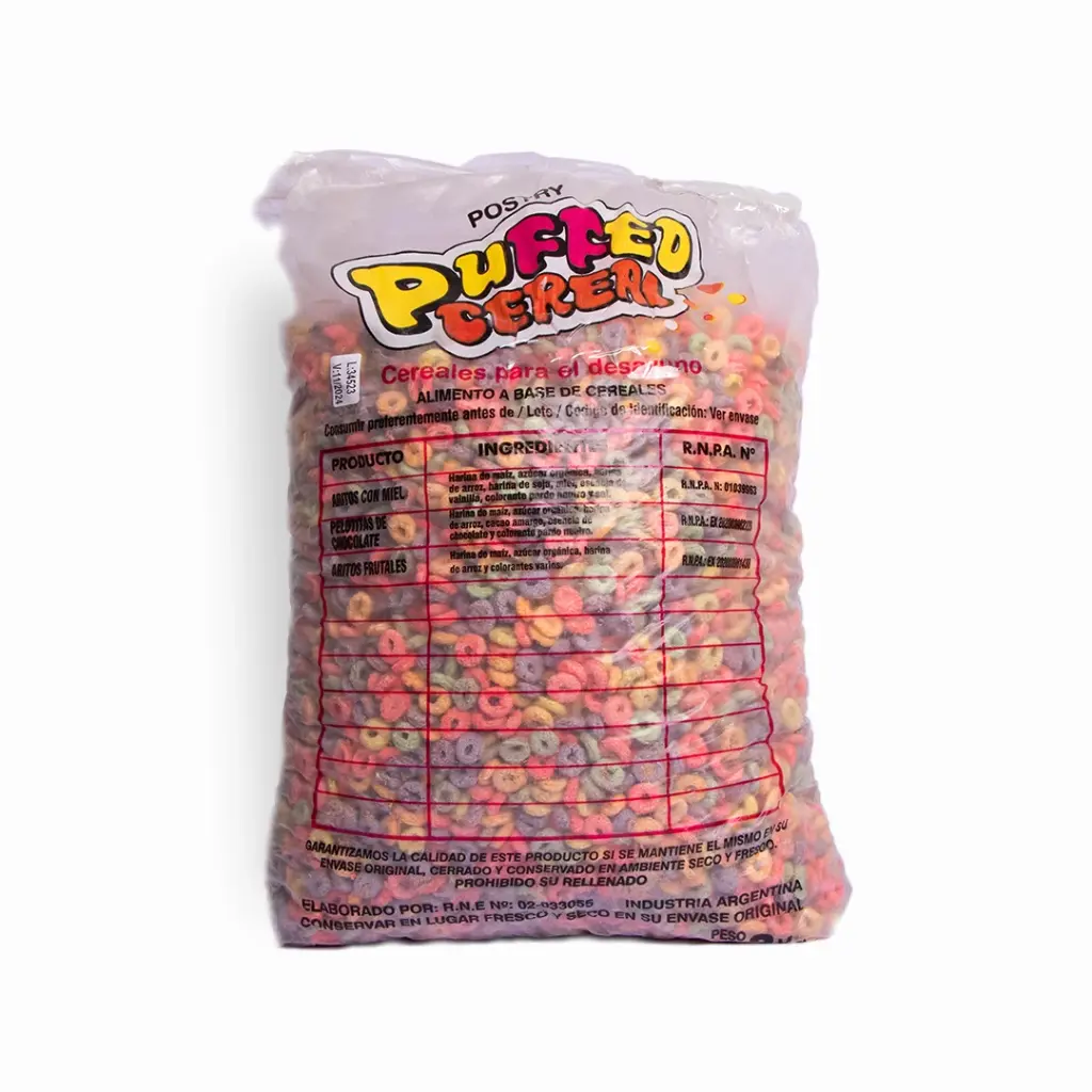 Aritos frutales x 3 kg x 3u