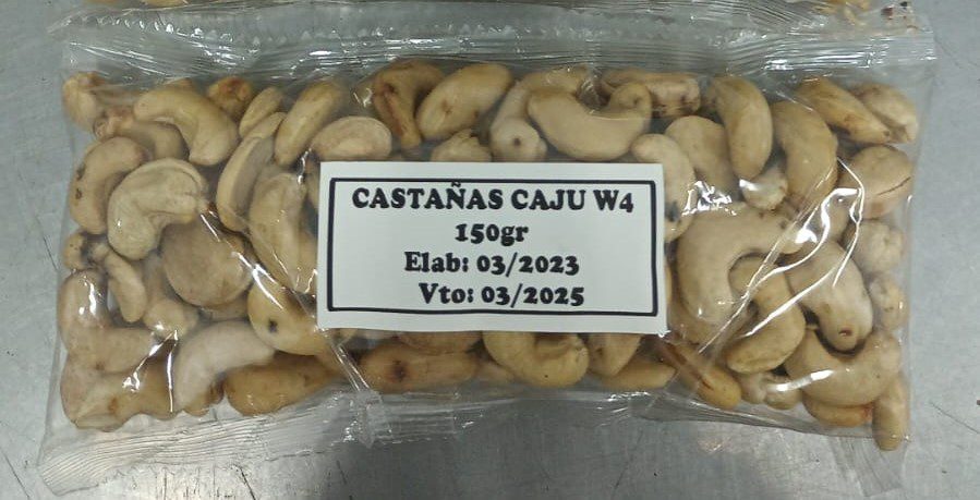 Castañas de caju enteras w4  Dunorte Brasil x 150grs x 1u