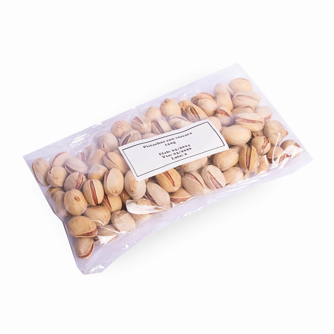 Pistachos con cáscara salados x 150grs x 1u