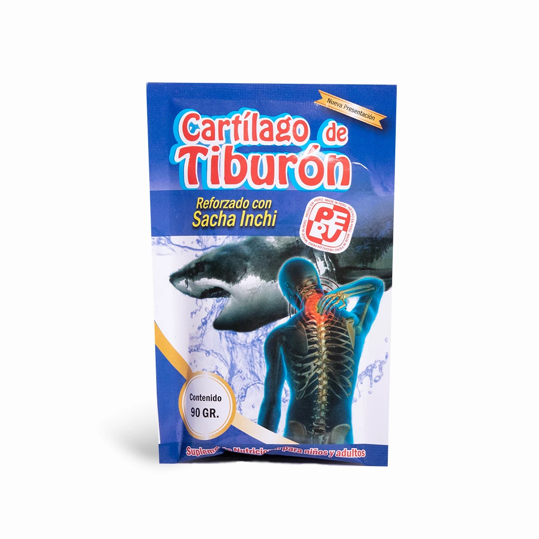 Sobres de Cartilago de tiburon 90grs Peru x 1u