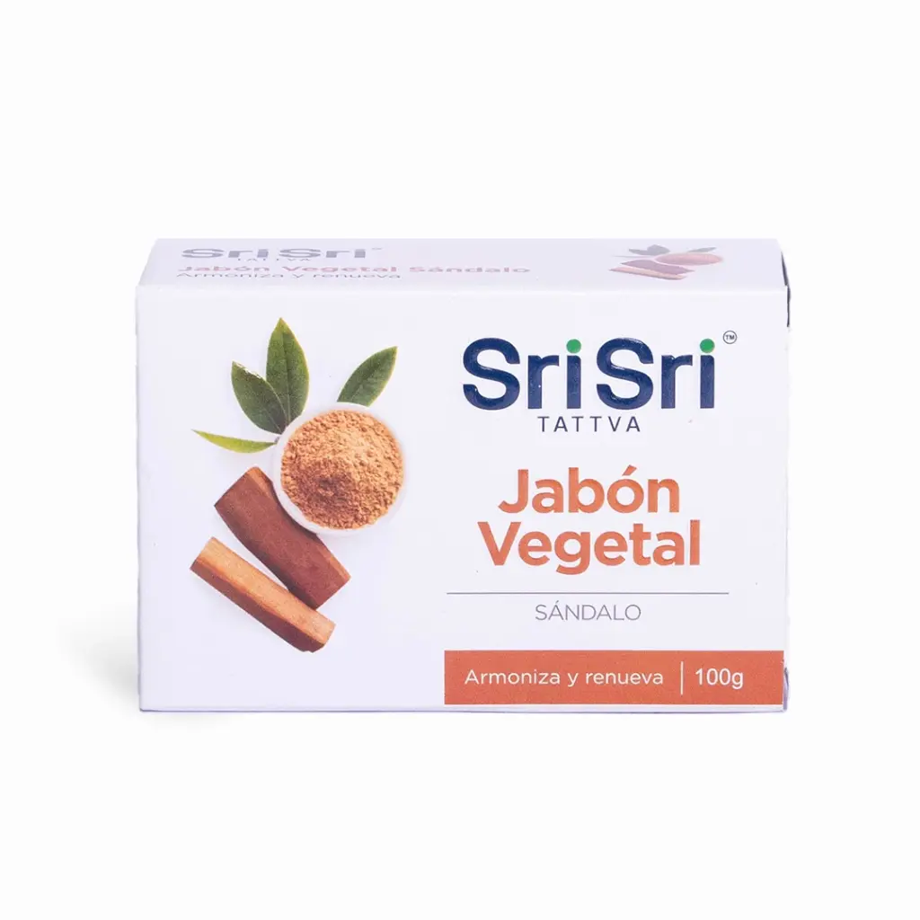 Jabon vegetal glicerina Sri sri x 75gr x 3u