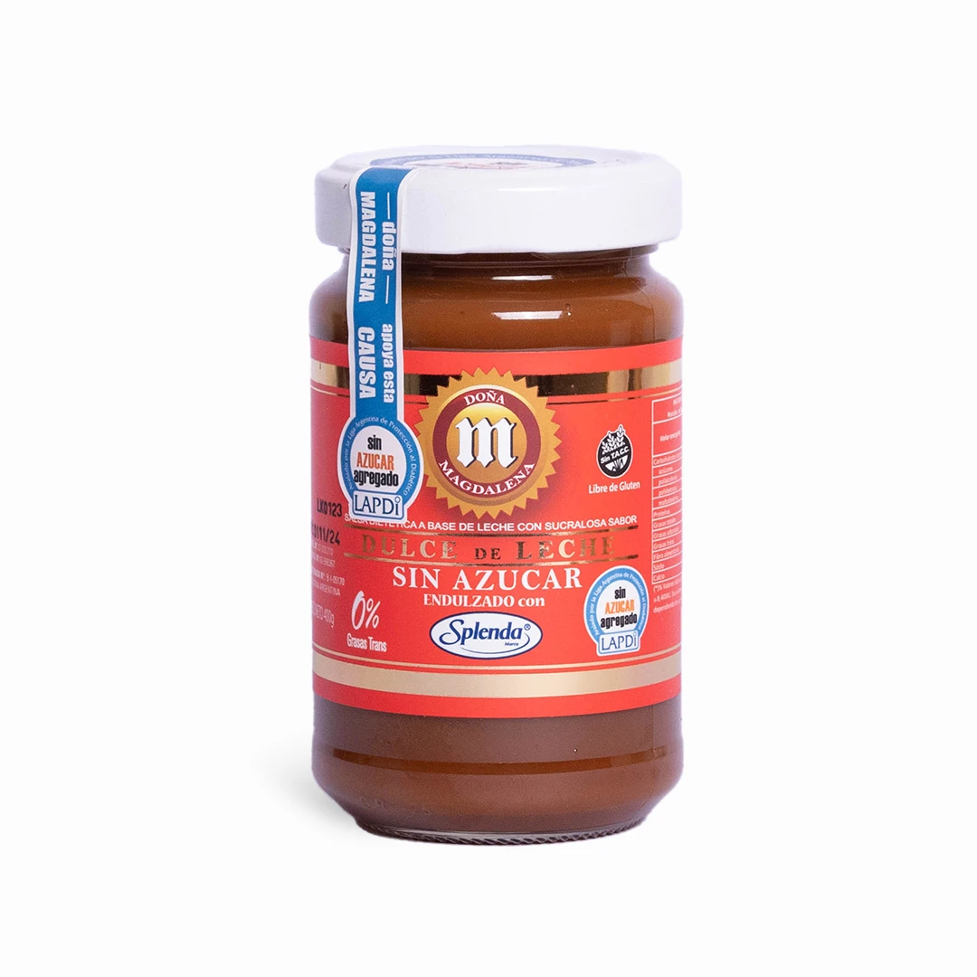 Dulce de leche sin azucar Splenda Doña Magdalena 400gr x 1u