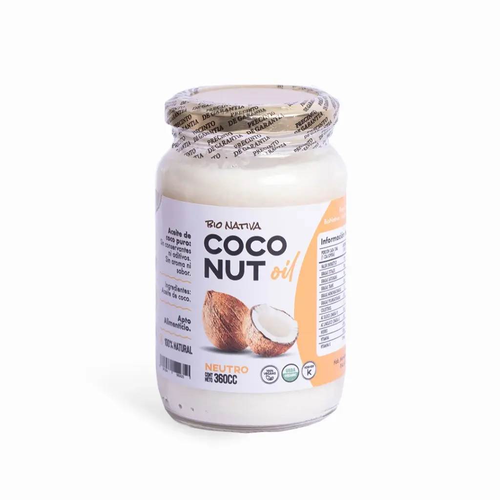 Aceite de coco Neutro Entrenuts x 360cc x 1u