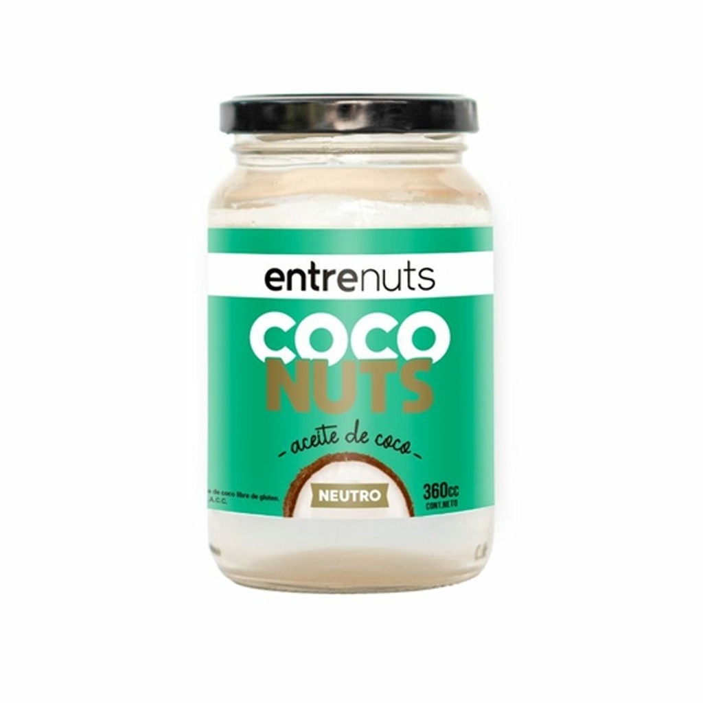 Aceite de coco Neutro Entrenuts x 360cc x 3u