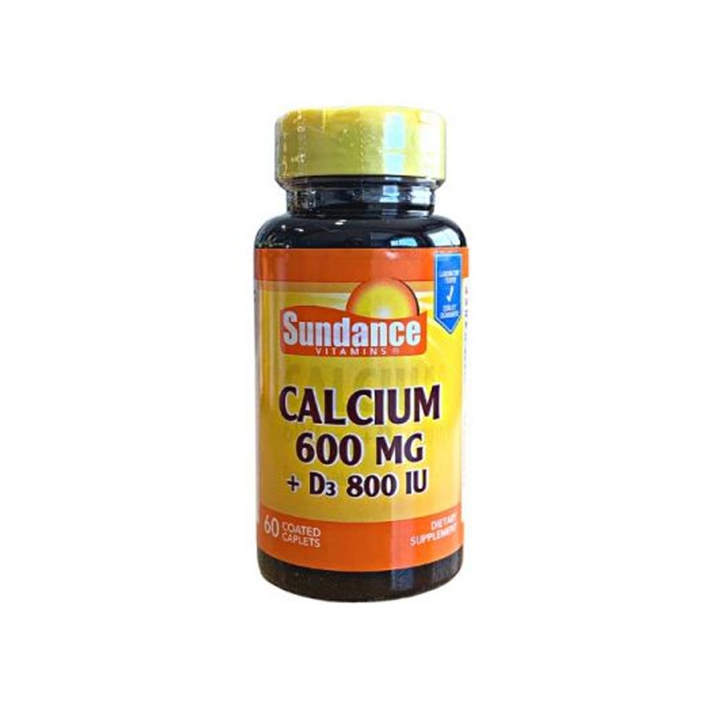 Calcium 600 MG+Vitamina D3 Sundance x 60cap x 1u