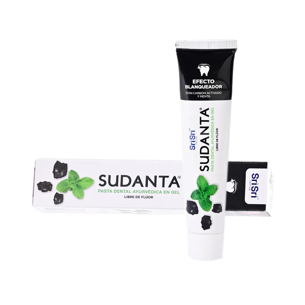 Pasta dental Sri sri ayurvedica en gel Sudanta sabor menta x 50grs x 10u 