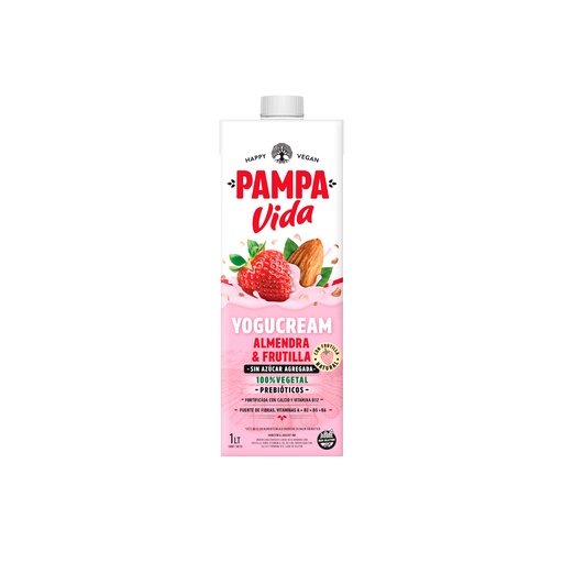 [LEALPVYSABT1003] Leche Almendras Pampa Vida Yogurcream sin azucar con prebioticos x 1L x 3u 