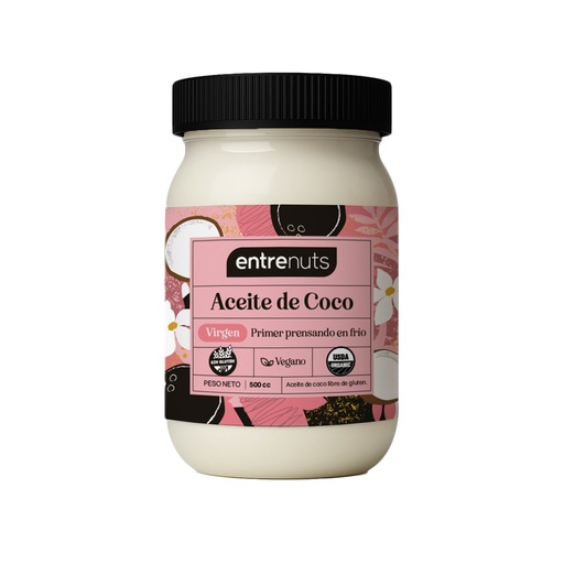 [AYACVE100001] Aceite de coco Virgen Entrenuts x 1000cc x 1u  