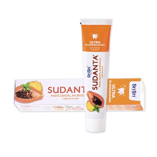 [CSPDSUBCJ5001] Pasta dental Sri sri ayurvedica ultra blanqueadora Sudanta x 50grs x 1u