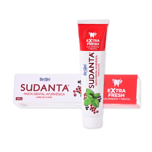[CSPDASEFCAJ5001] Pasta dental Sri sri ayurvedica Sudanta extra fresh pimenta y mentol x 50grs x 1u
